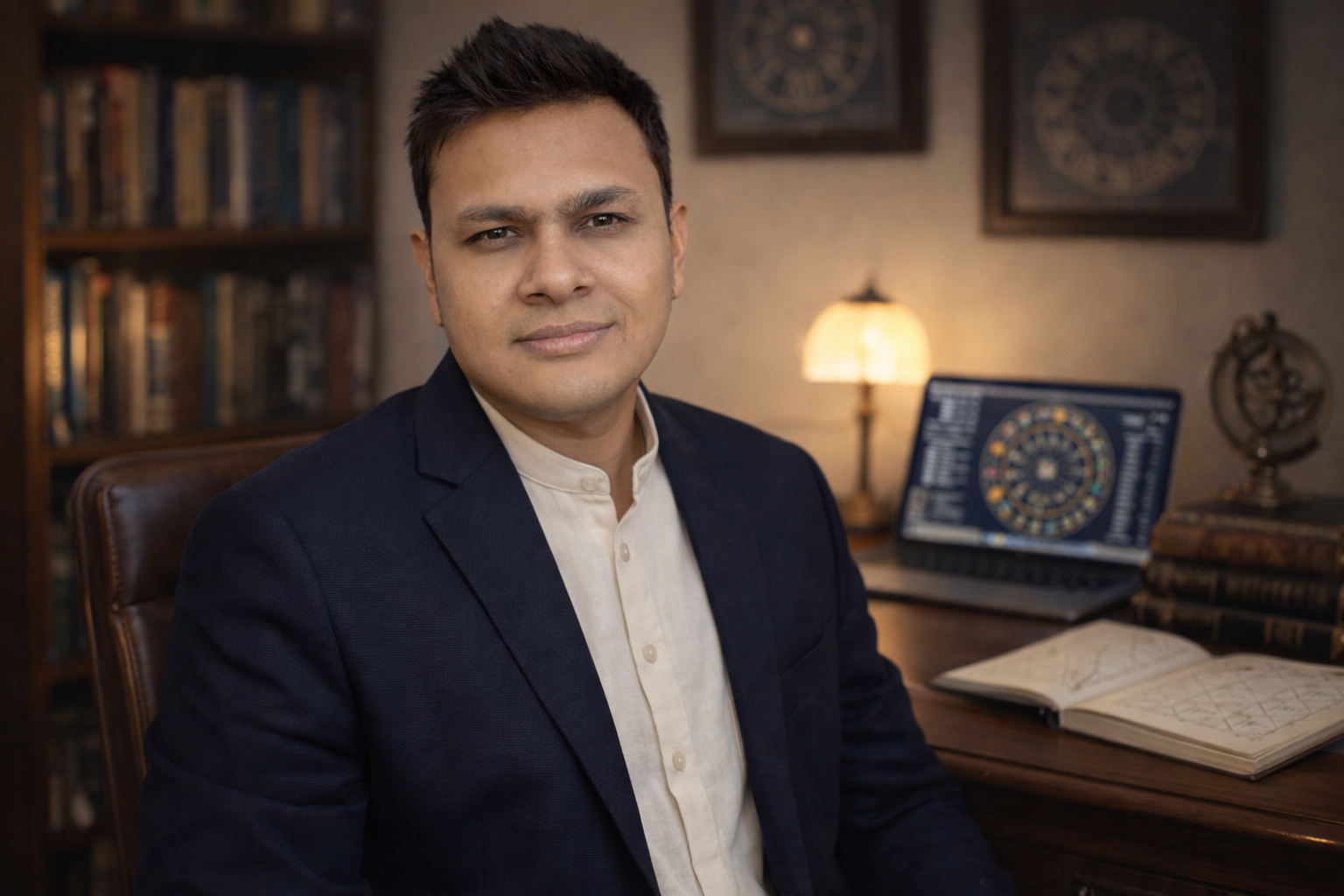 Daksh Maheshwari astrology consultation room Revati Astro Jaipur
